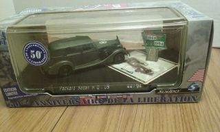 Nos Solido Die - Cast Wwii 1937 Us Army " D - Day " Packard Hq Staff Car (4494 - 38)