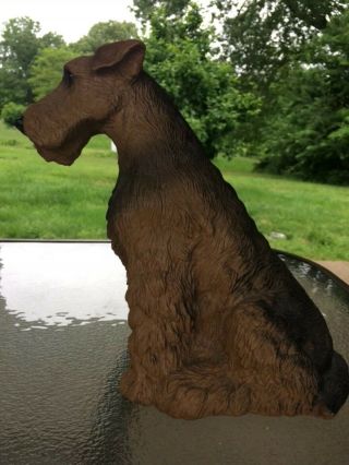 Vintage Airedale Terrier Dog Sculpture Figurine