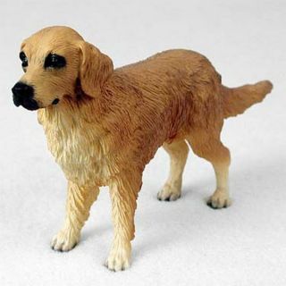 Golden Retriever Dog Hand Painted Collectable Figurine Statue