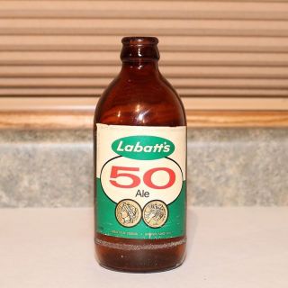 Labatt’s 50 Ale Stubby Beer Bottle - Canada