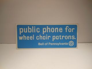 Metal Blue & White Bell Of Pennsylvania 15 " X6 " One Sided Sign
