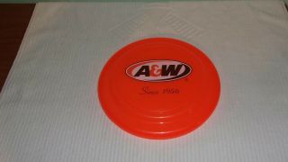Vintage Orange A & W Rootbeer Frisbee