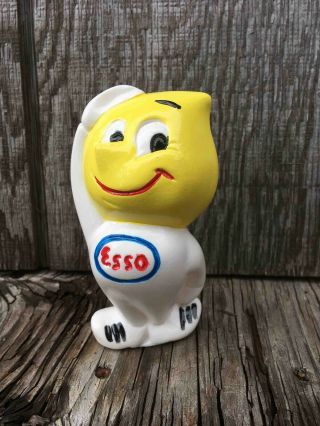 Vintage Plastic Esso Gas Oil Drop Head Promotional Advertising Figure Mascot