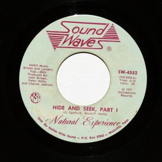 Natural Experience Sweet Soul 45rpm Hide And Seek Part 1 B/w Part 2 Listen