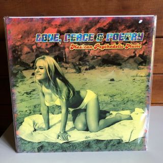 V/a Love Peace Poetry Mexican Psych Lp 2004 Near Played Once Garage