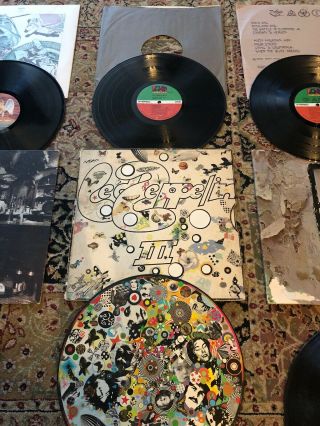Led Zeppelin Records 5 Album Total 6 Vinyl Lp’s 2 3 4 In Thru The Out Door 7