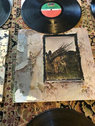 Led Zeppelin Records 5 Album Total 6 Vinyl Lp’s 2 3 4 In Thru The Out Door 8