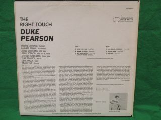Duke Pearson ' The Right Touch ' LP Blue Note BSST 84267 Van Gelder 5