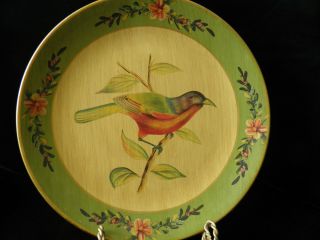Hand Painted " Robin " Plate - Decorative Only - Stunning Bird On Branch
