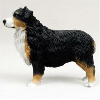 Australian Shepherd Tri Color Docked Hand Painted Collectable Figurine Statue