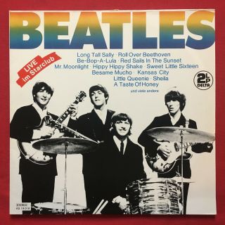 The Beatles Live Im Starclub 2 Lp Rare German Import Ex/nm Delta As 19018