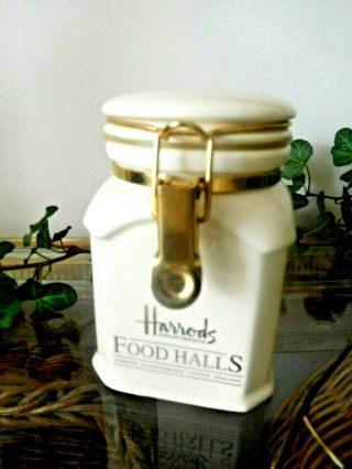 Harrods Knightsbridge London Ceramic Canister Pierre Deux French Country