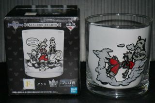 Japan Ichiban Kuji: Kingdom Hearts Glass (3) " Sora,  Riku,  Mickey Mouse "