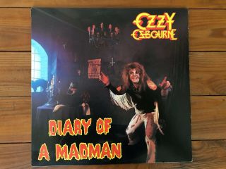Ozzy Osbourne ‎– Diary Of A Madman 1981 Jet Fz 37492 Jacket/vinyl Nm -