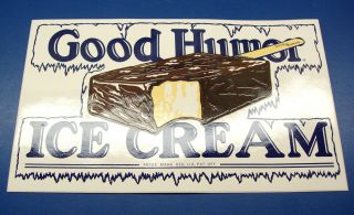 Classic Good Humor Ice Cream Bar Decal / Sticker - Rare 4.  8x8 In