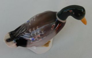 Vtg.  Goebel Mallard Duck Porcelain Figurine W.  Germany 3