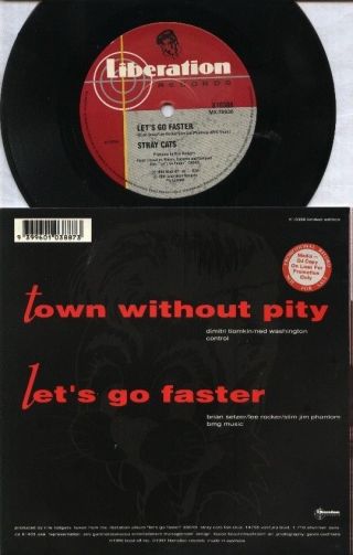 Stray Cats Rare 1990 Oz Promo Only 7 " Oop Rock P/c Single " Town Without Pity "