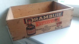 Large Vintage Advertising Crate - Scottish Liqueur - Drambuie Whisky