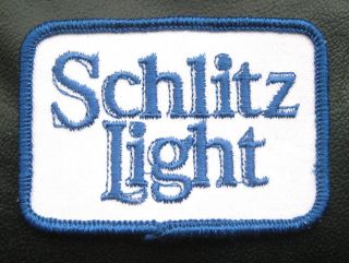 Schlitz Light Beer Embroidered Sew Or Iron On Patch Advertising Company