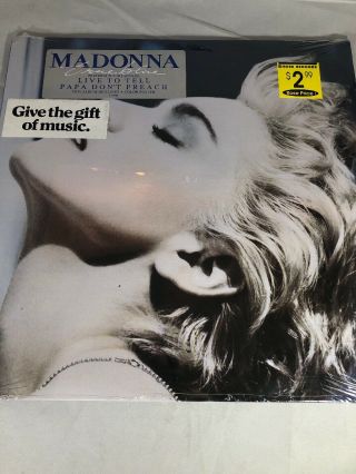 Madonna True Blue With Oryginał Poster Vinyl Lp