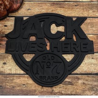 Jack Daniels Old No.  7 Jack Lives Here Entry Door Mat - Tennessee Whiskey