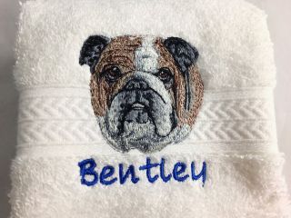 Personalized Dog Luxury Spa Hand Towel Name - 50 Breeds - Gift Pet Gift