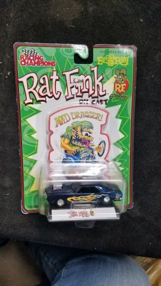 Racing Champions Rat Fink Ed Big Daddy Roth 1/64 Mad Dragger Diecast Car