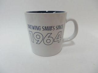 Tim Hortons 2017 Limited Edition Mug White Blue Brewing Smiles Since 1964
