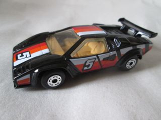 1985 Matchbox 1:58 Black 5 Lamborghini Countach Lp500s Sports Car Macau