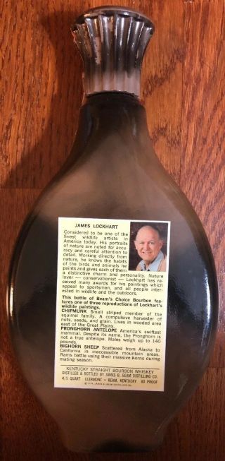 Vintage Jim Beam ' s Choice Collector ' s Edition Volume XI Antelope James Lockhart 4