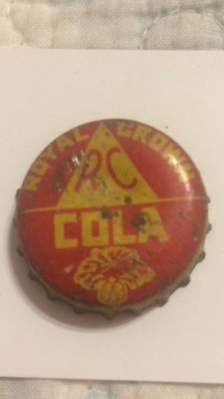Vintage Rc Royal Crown Cola Soda Bottle Cap With South Carolina Tax Stamp•look•