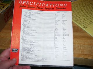 (R) Antique 1940 John Deere Thresher Sales Book 5