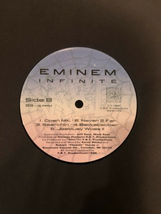 eminem infinite 1st LP Vinyl Record RARE (Web) 2