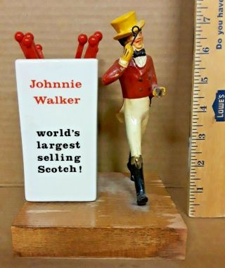 Vintage Johnny Johnnie Walker Statue Advertising Bar Scotch Whisky Figure