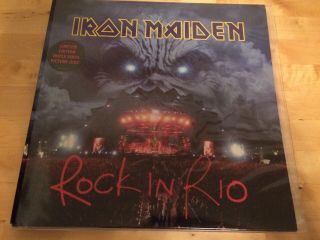 Iron Maiden - Rock In Rio Triple Picture Disc Vinyl Record (2002) Rare