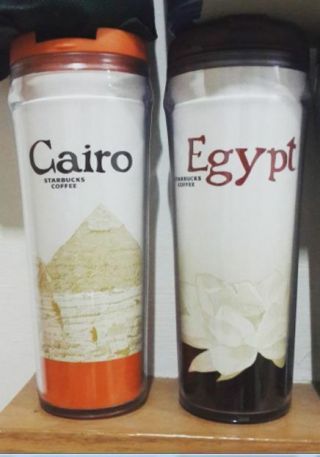 Starbucks Egypt & Cairo City Travelers Tumbler 12 Oz W Sku