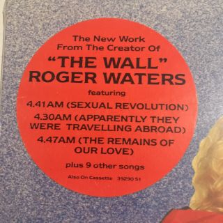 roger WATERS the PROS and CONS of HITCH hiking EXPLICIT cover VINYL 5
