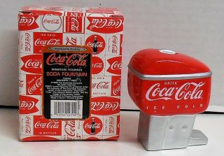 1995 Coca - Cola Soda Fountain Miniature Figurine NIB 2