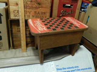Enjoy Coca - Cola Checker_chess Board Wood Game Table 10  X15  Soda Promo