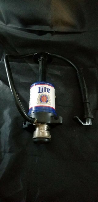 Two Miller Lite Beer Keg Tap & Pumps
