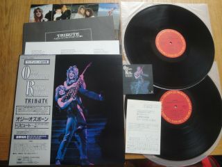 Ozzy Osbourne Randy Rhoads - Tribute - Minty Japan 2lp,  Obi,  Book,  Stkr - 35ap 3344 5