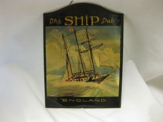 Antique Style The Ship Pub English Style Sign Made In England By Mini Pub Signco