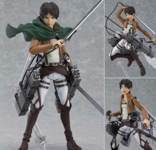 Anime Figma 207 Attack On Titan Eren Yeager Action Pvc Figure Toy No Box