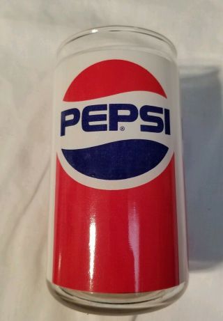 VINTAGE PEPSI COLA GLASS CAN OPEN TO OFFERS 2