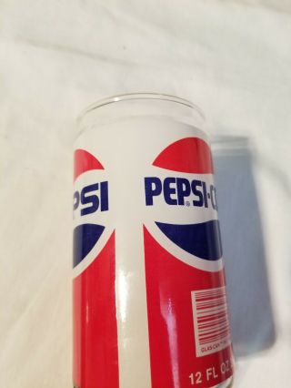 VINTAGE PEPSI COLA GLASS CAN OPEN TO OFFERS 7