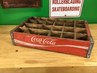 Red Coca Cola Wooden Coke Case / Crate Vtg 2