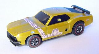 1969 Hot Wheels Redline Sizzlers No.  6502 Ford Mustang Boss 302 Gold