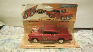 Vintage Tootsietoy Fast - Trackers 55 Chevy Strombecker 3430 With Opening Doors