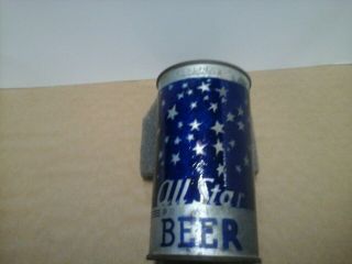 12oz flat top beer can (ALL STAR BEER) repainted the blue 2