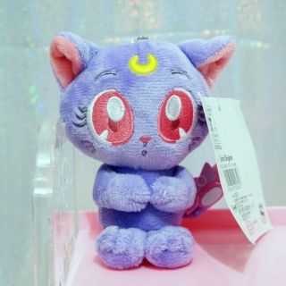 Anime Sailor Moon 25th Anniversary Luna Cat Plush Doll Pendant Stuffed Toys 3.  5 "